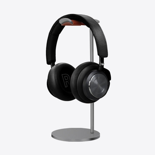 Support casque HALVO Arc gris, présenté avec un casque (casque non inclus)